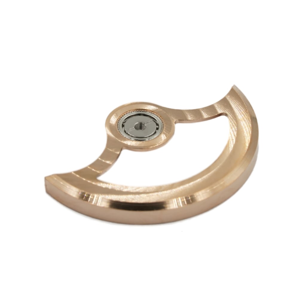 NH Movement Rotor - Côtes de Genève II - Rose Gold - - - - Lucius Atelier - Swiss Quality Seiko Watch Mod Parts