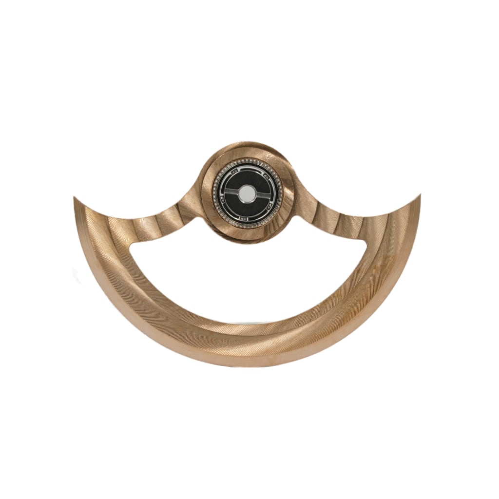 NH Movement Rotor - Côtes de Genève II - Rose Gold - - - - Lucius Atelier - Swiss Quality Seiko Watch Mod Parts