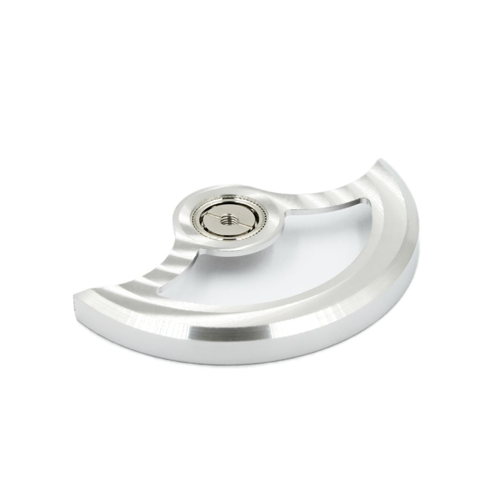 NH Movement Rotor - Côtes de Genève II - Silver - - - - Lucius Atelier - Swiss Quality Seiko Watch Mod Parts