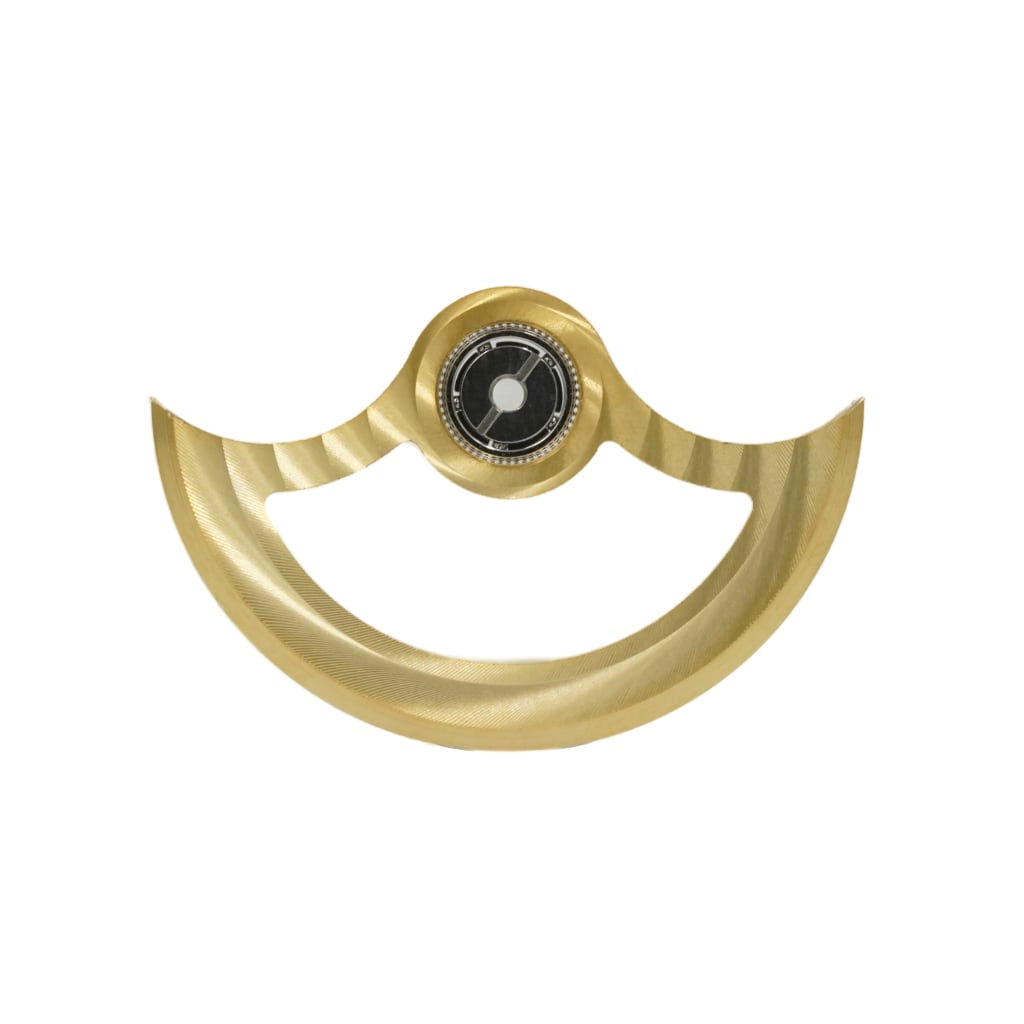 NH Movement Rotor - Côtes de Genève II - Yellow Gold - - - - Lucius Atelier - Swiss Quality Seiko Watch Mod Parts