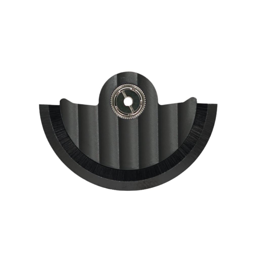 NH Movement Rotor - Côtes de Genève III - Black - - - - Lucius Atelier - Swiss Quality Seiko Watch Mod Parts