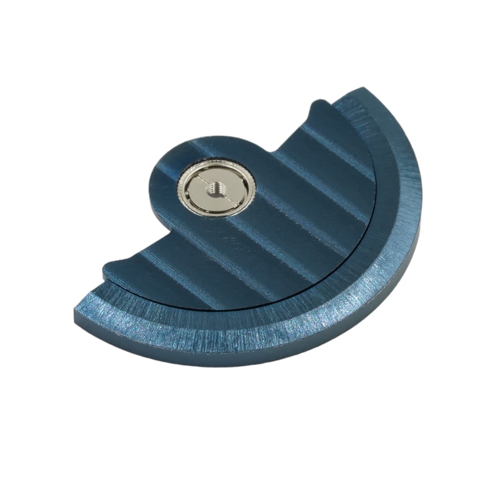 NH Movement Rotor - Côtes de Genève III - Blue - - - - Lucius Atelier - Swiss Quality Seiko Watch Mod Parts