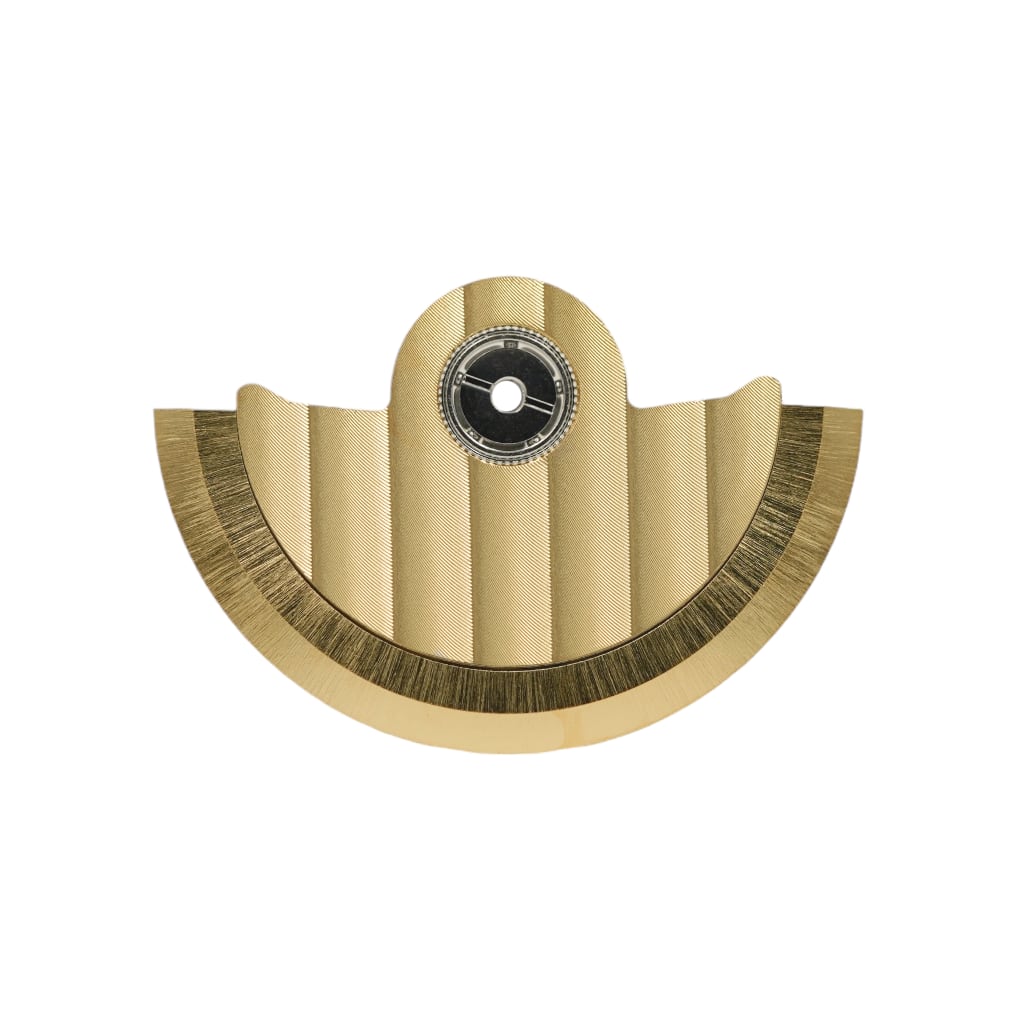 NH Movement Rotor - Côtes de Genève III - Yellow Gold - - - - Lucius Atelier - Swiss Quality Seiko Watch Mod Parts