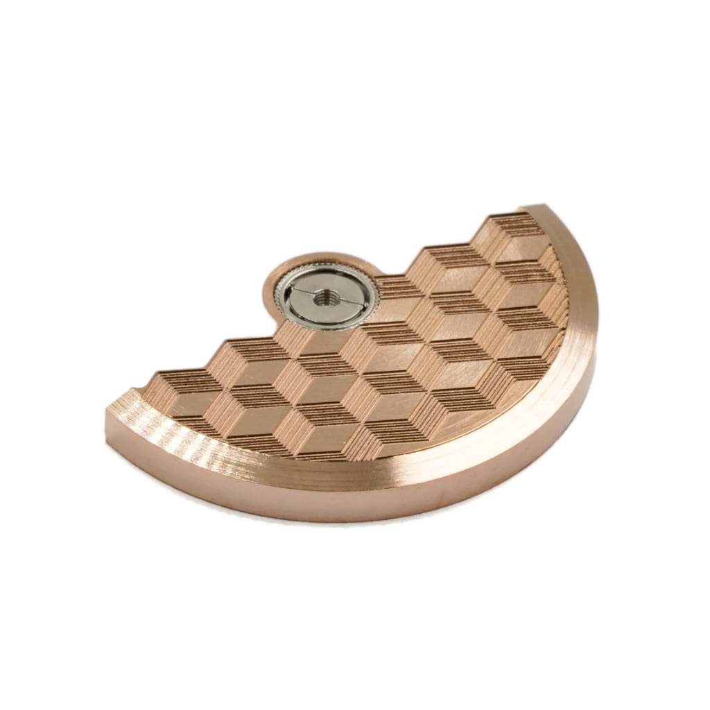 NH Movement Rotor - Hemicude - Rose Gold - - - - Lucius Atelier - Swiss Quality Seiko Watch Mod Parts