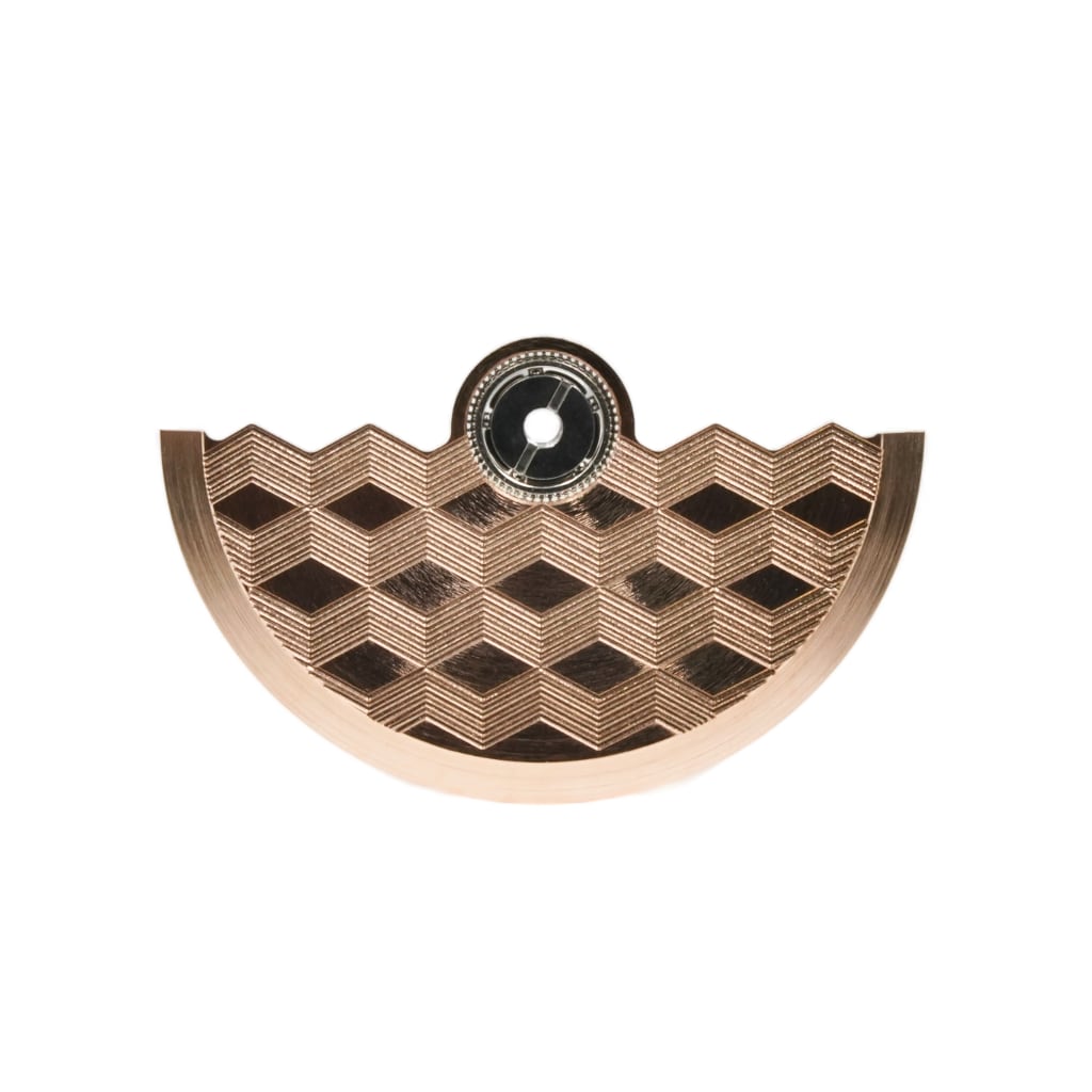 NH Movement Rotor - Hemicude - Rose Gold - - - - Lucius Atelier - Swiss Quality Seiko Watch Mod Parts