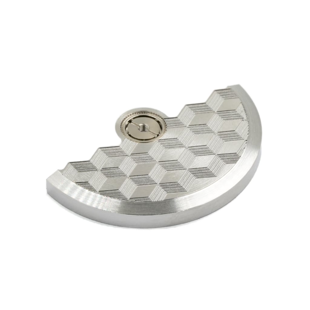 NH Movement Rotor - Hemicude - Silver - - - - Lucius Atelier - Swiss Quality Seiko Watch Mod Parts