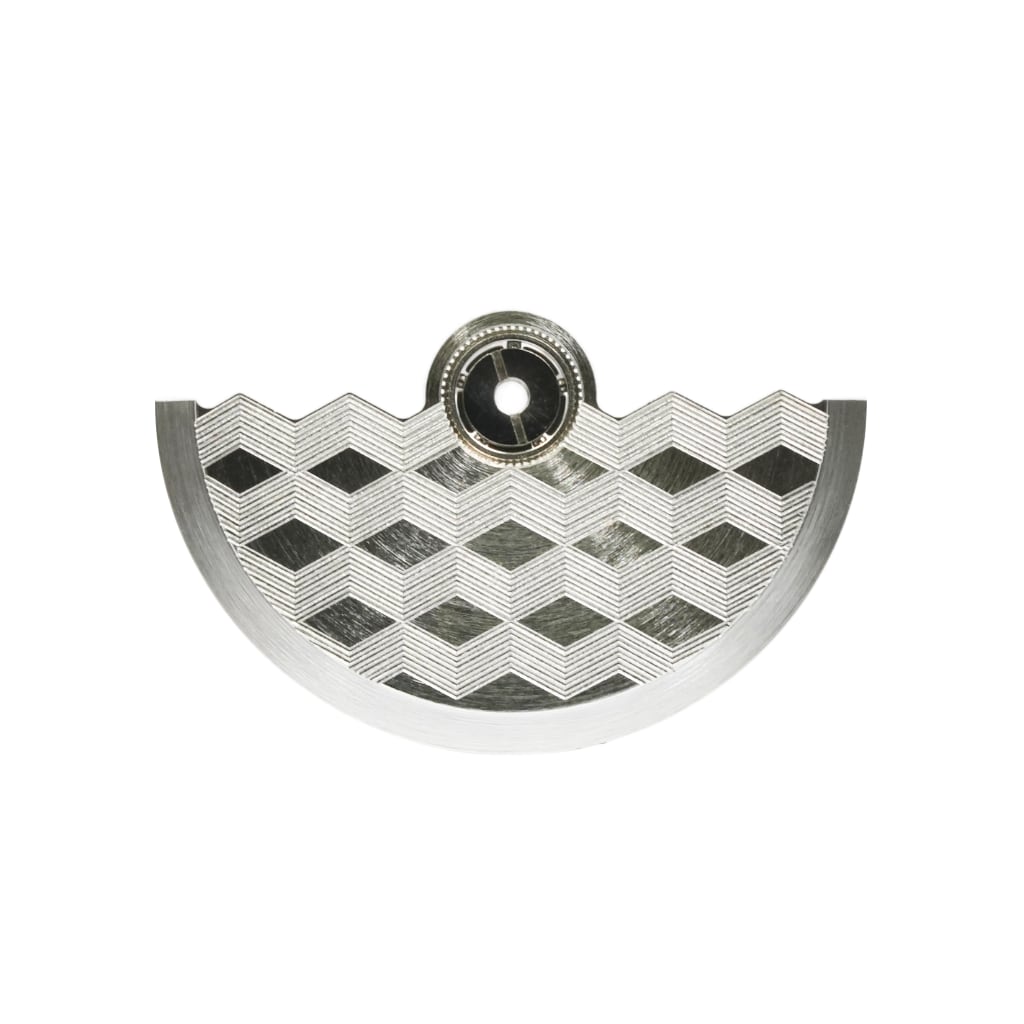 NH Movement Rotor - Hemicude - Silver - - - - Lucius Atelier - Swiss Quality Seiko Watch Mod Parts