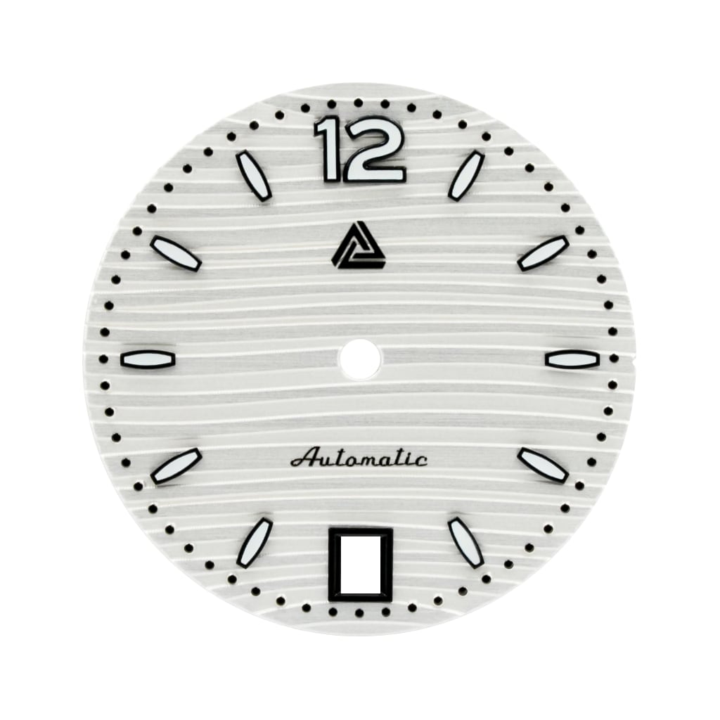 Nautilus Arctic White Dial (Date @ 6H) - - - - Lucius Atelier - Swiss Quality Seiko Watch Mod Parts