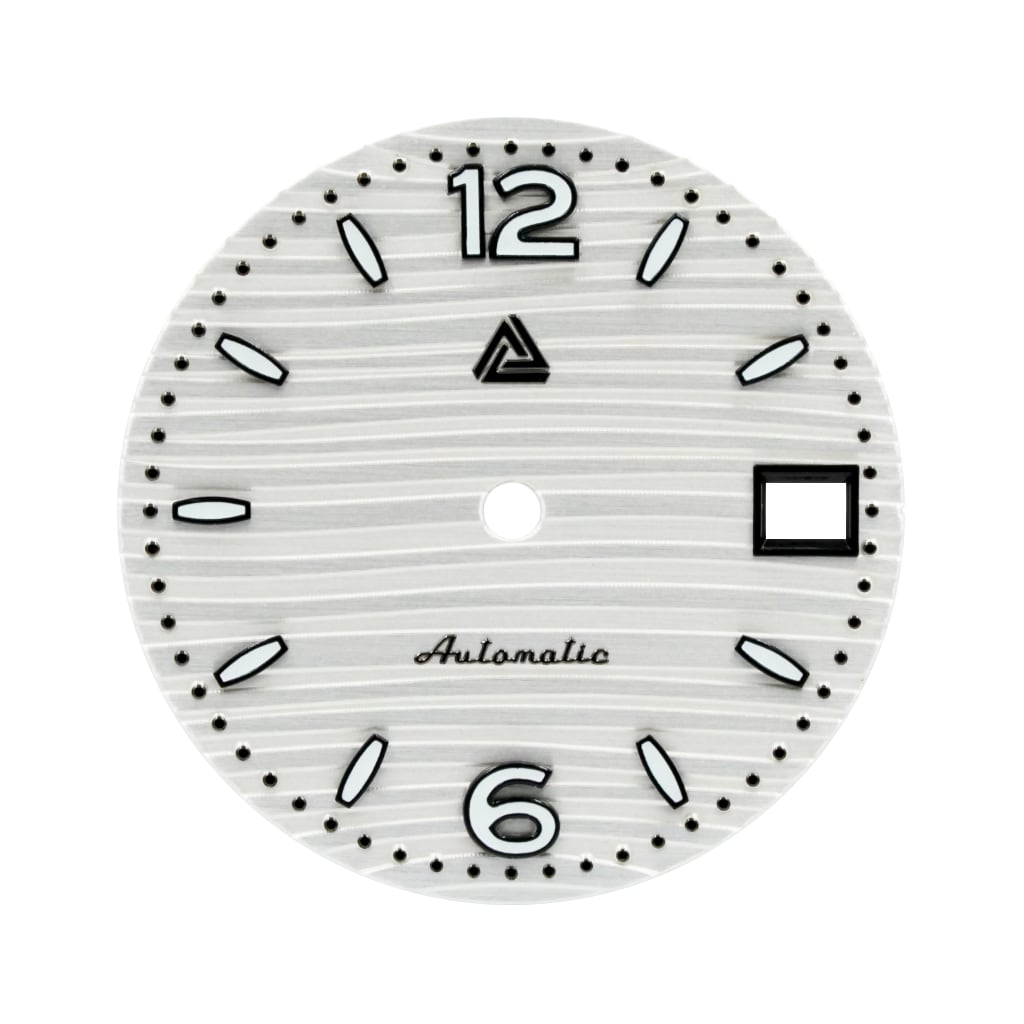 Nautilus Arctic White Dial (Date) - - - - Lucius Atelier - Swiss Quality Seiko Watch Mod Parts