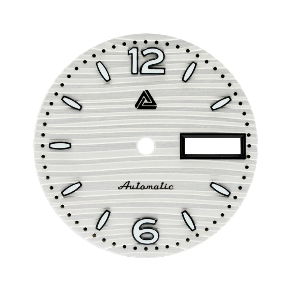 Nautilus Arctic White Dial (Day Date) - - - - Lucius Atelier - Swiss Quality Seiko Watch Mod Parts