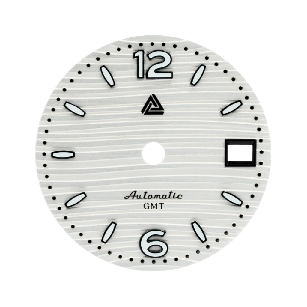 Nautilus Arctic White Dial (GMT) - - - - Lucius Atelier - Swiss Quality Seiko Watch Mod Parts