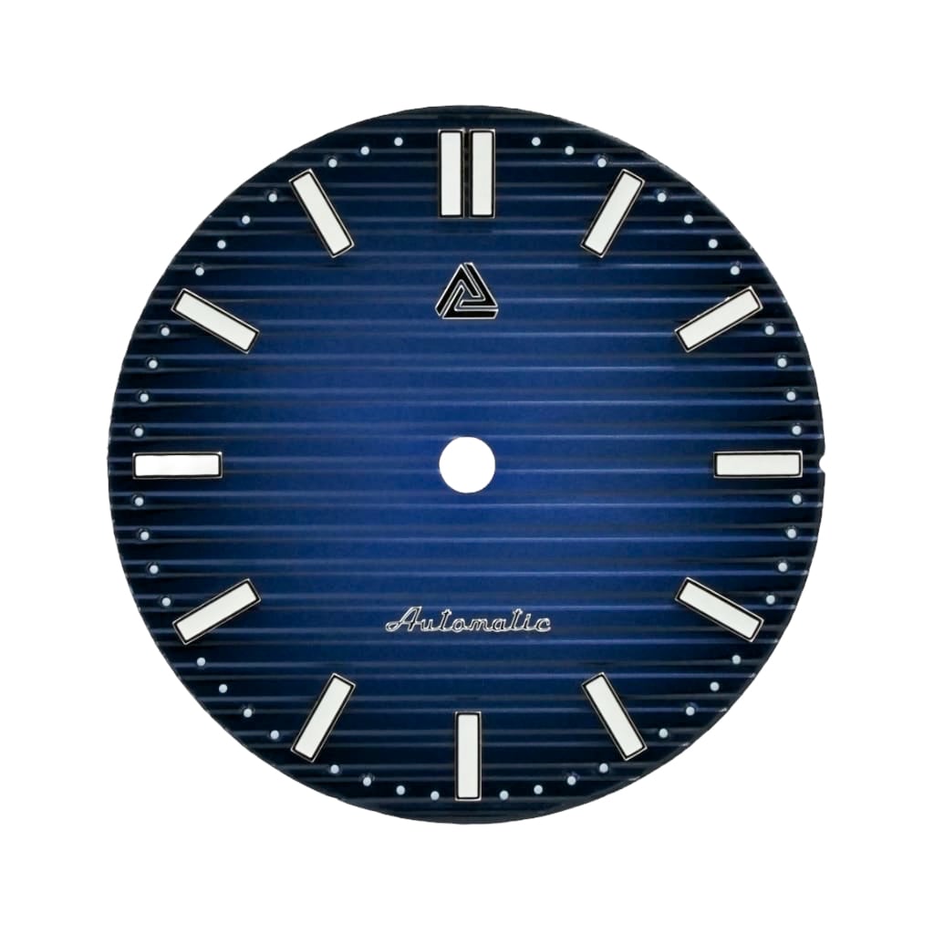 Nautilus Deep Blue Sunburst Dial (No Date) - - - - Lucius Atelier - Swiss Quality Seiko Watch Mod Parts