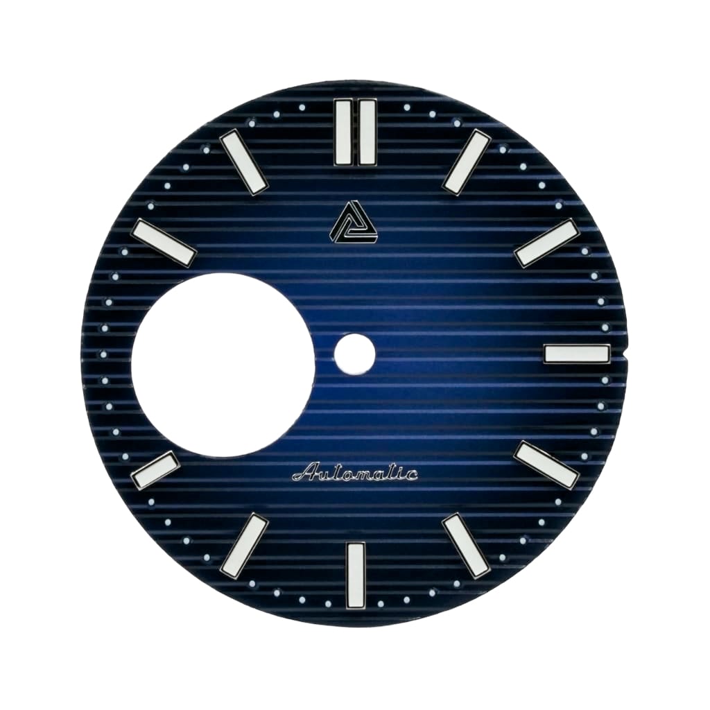 Nautilus Deep Blue Sunburst Dial (Open Heart) - - - - Lucius Atelier - Swiss Quality Seiko Watch Mod Parts