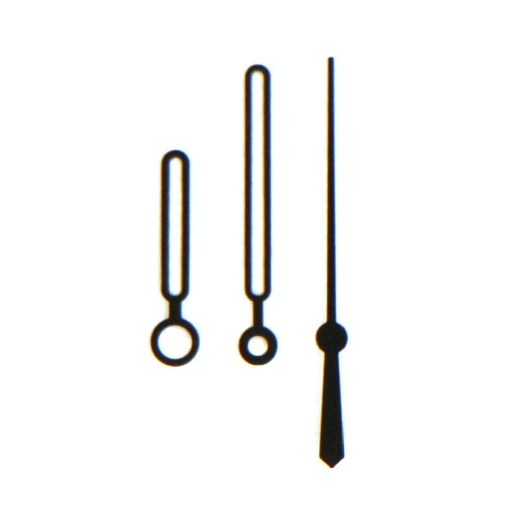 Nautilus Hands - Polished Black - BGW9 Grade A - - - Lucius Atelier - Swiss Quality Seiko Watch Mod Parts