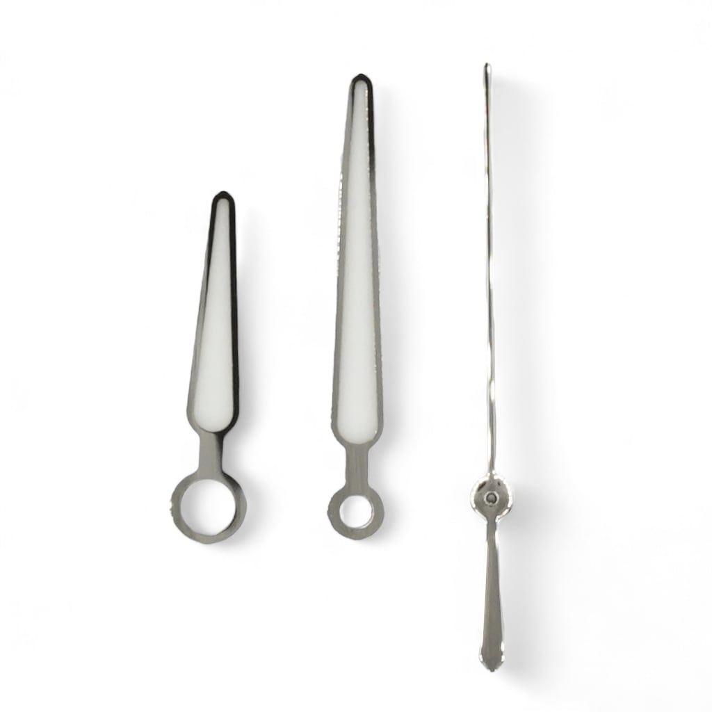 Nautilus II Hands - Polished Silver - BGW9 Grade A - - - Lucius Atelier - Swiss Quality Seiko Watch Mod Parts