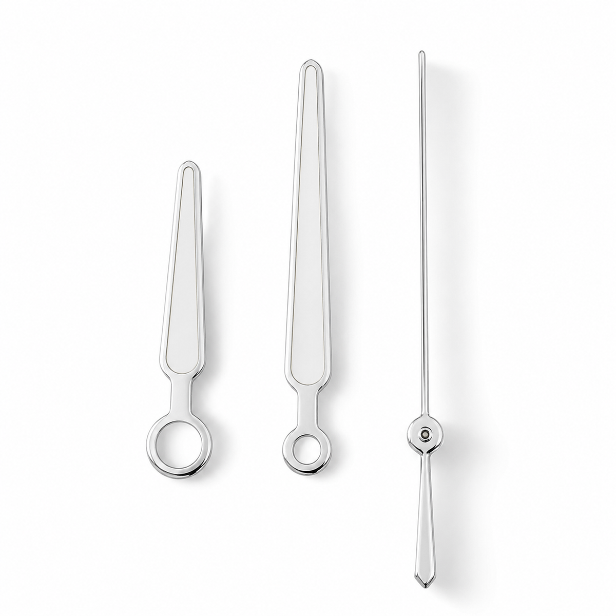 Nautilus II Hands - Polished Silver