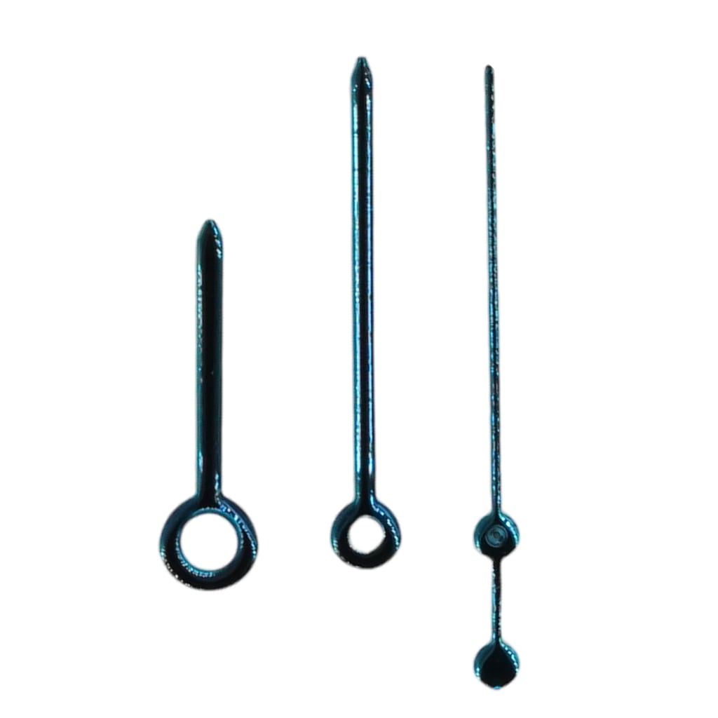 Pencil Hands - Polished Blue - - - - Lucius Atelier - Swiss Quality Seiko Watch Mod Parts