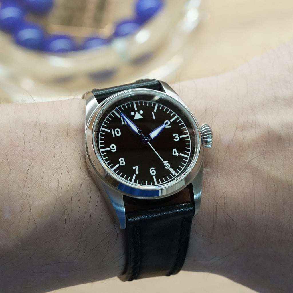 Pilot Watch Case - 34mm [ULTRA THIN EDITION] - Solid - - - Lucius Atelier - Swiss Quality Seiko Watch Mod Parts