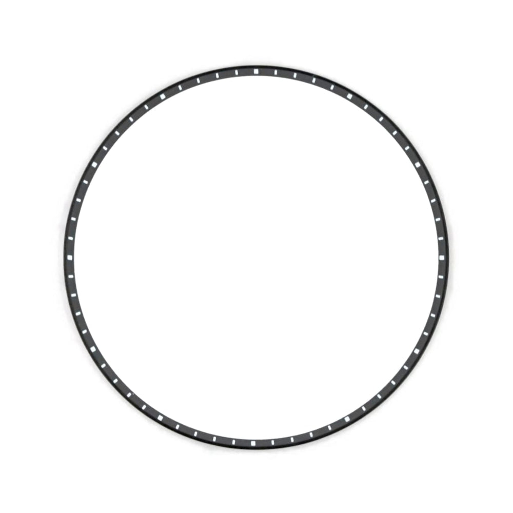 SKX013 Brushed Black Chapter Ring - White Markers [ULTRA THIN EDITION ...