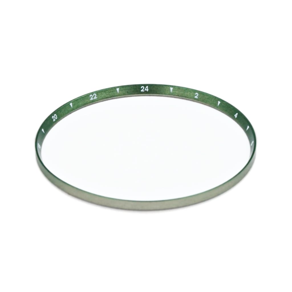 SKX013 Brushed Green Chapter Ring - GMT II 24H Numerals [ULTRA THIN ED ...