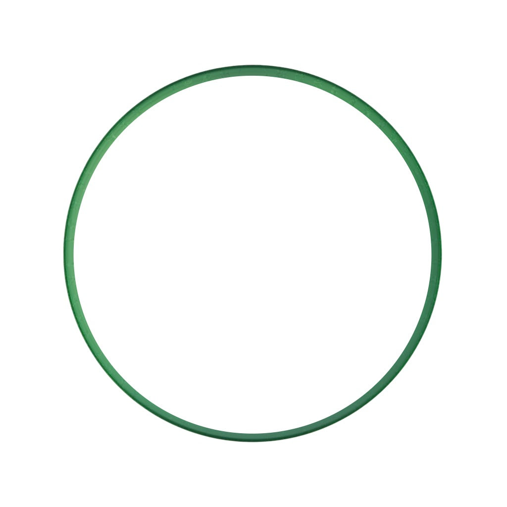 SKX013 Brushed Green Chapter Ring Ultra Thin Edition — top view showing the 28.5mm outer and 27mm inner diameter