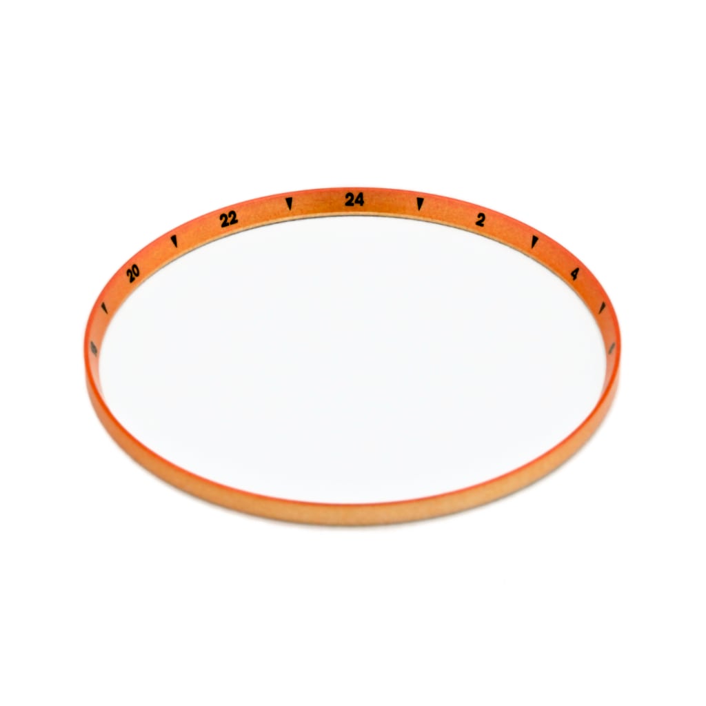 SKX013 Brushed Orange Chapter Ring - GMT II 24H Numerals [ULTRA 