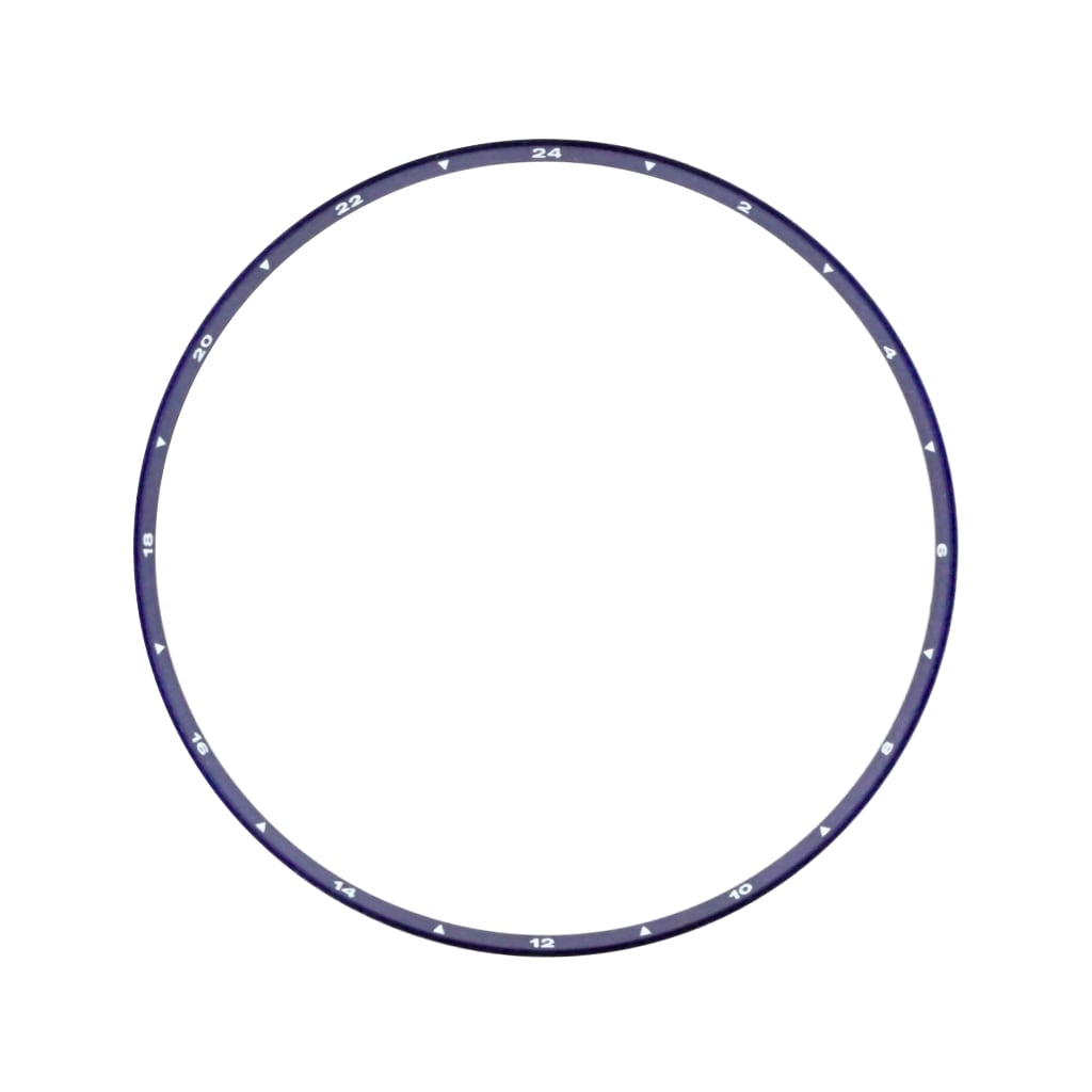 SKX013 Brushed Purple Chapter Ring - GMT II 24H Numerals [ULTRA THIN EDITION] - - - - Lucius Atelier - Swiss Quality Seiko Watch Mod Parts
