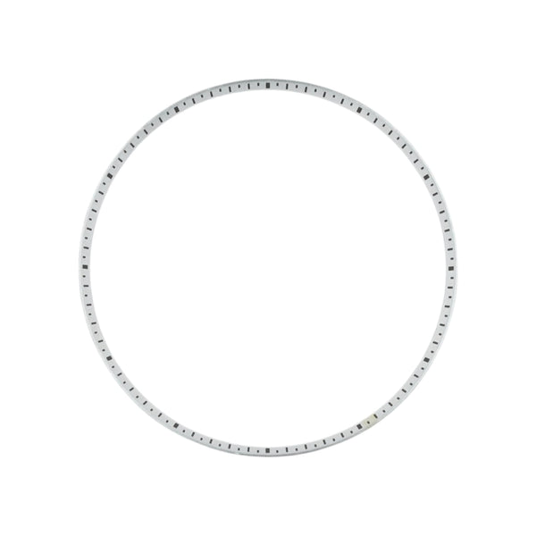 SKX013 Brushed Silver Chapter Ring - Black Markers II [ULTRA