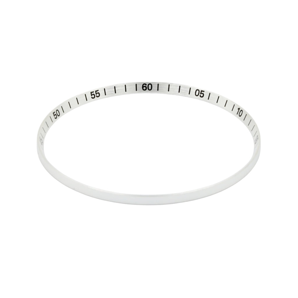 ゆき  SKX013 Brushed Silver Chapter Ring - Black Numerals [ULTRA