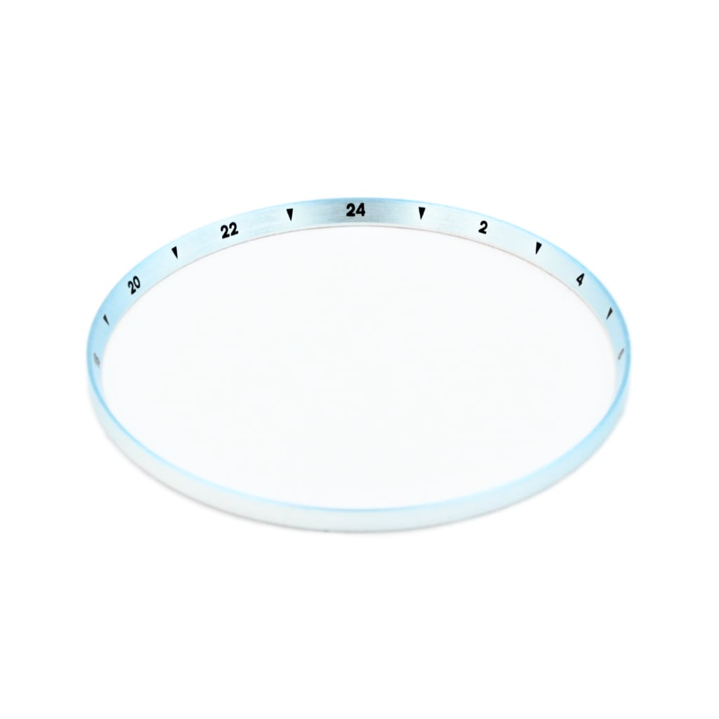 SKX013 Brushed Sky Blue Chapter Ring - GMT II 24H Numerals [ULTRA THIN EDITION] - - - - Lucius Atelier - Swiss Quality Seiko Watch Mod Parts