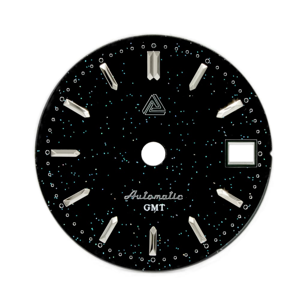 Stardust Dial v4 (GMT) [For NH34] - - - - Lucius Atelier - Swiss Quality Seiko Watch Mod Parts