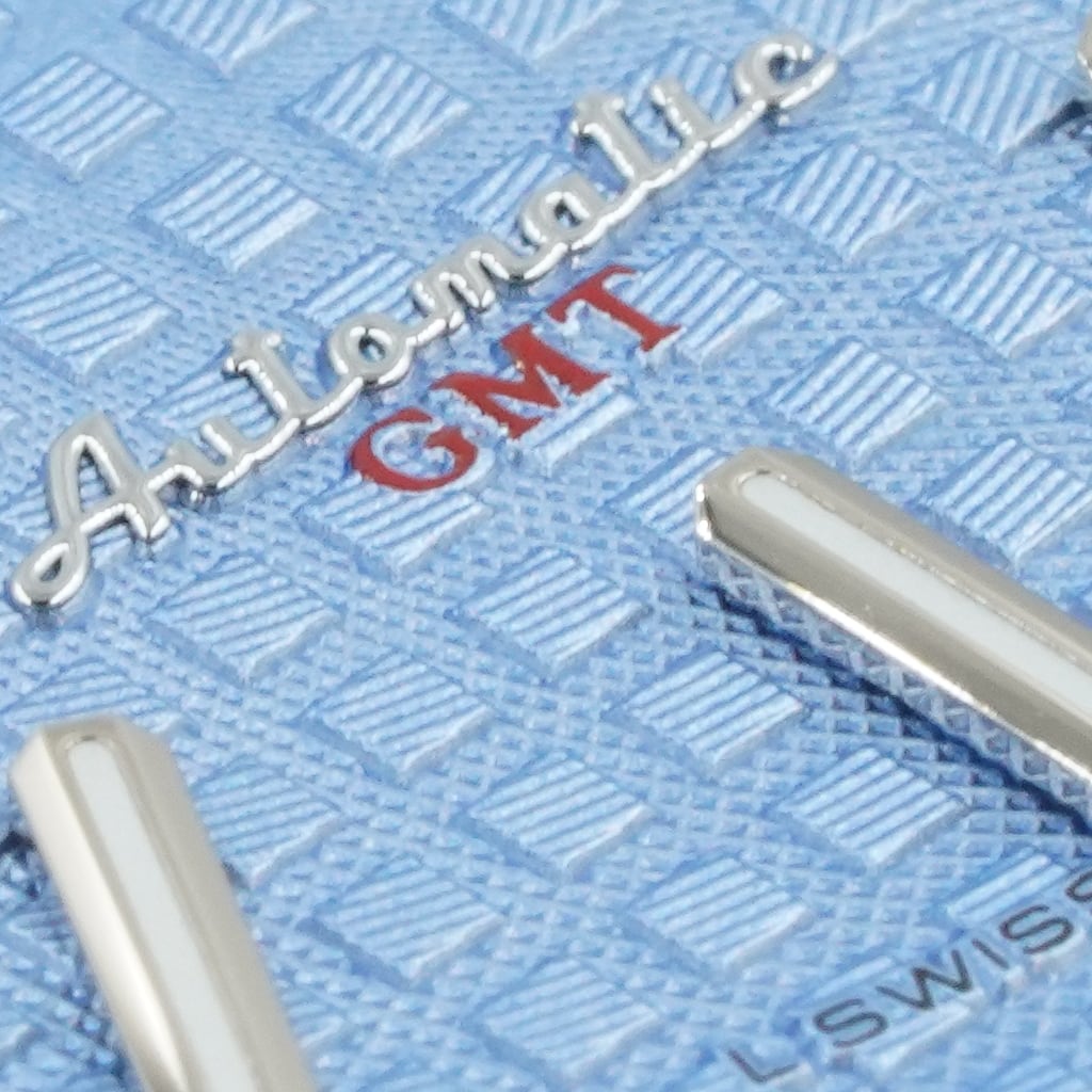 The Great Oak Dial - Ice Blue (GMT) [For NH34] - - - - Lucius Atelier - Swiss Quality Seiko Watch Mod Parts