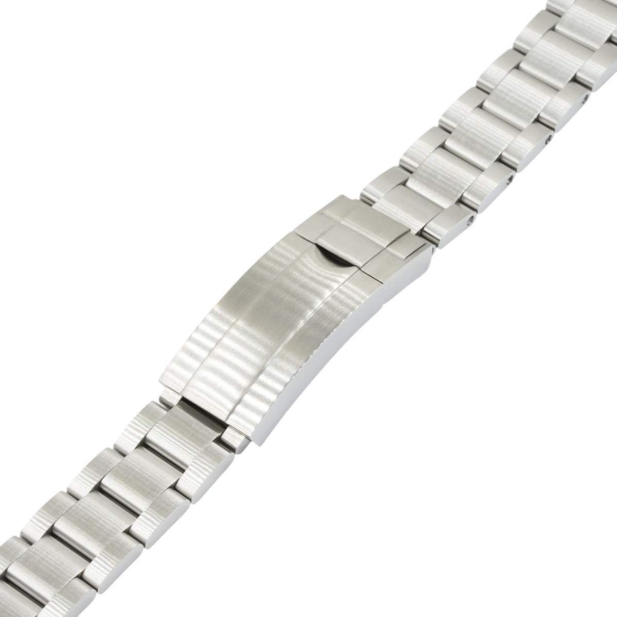 Oyster Bracelet 20/16mm Brushed — full-brushed 316L stainless steel Seiko mod bracelet by Lucius Atelier