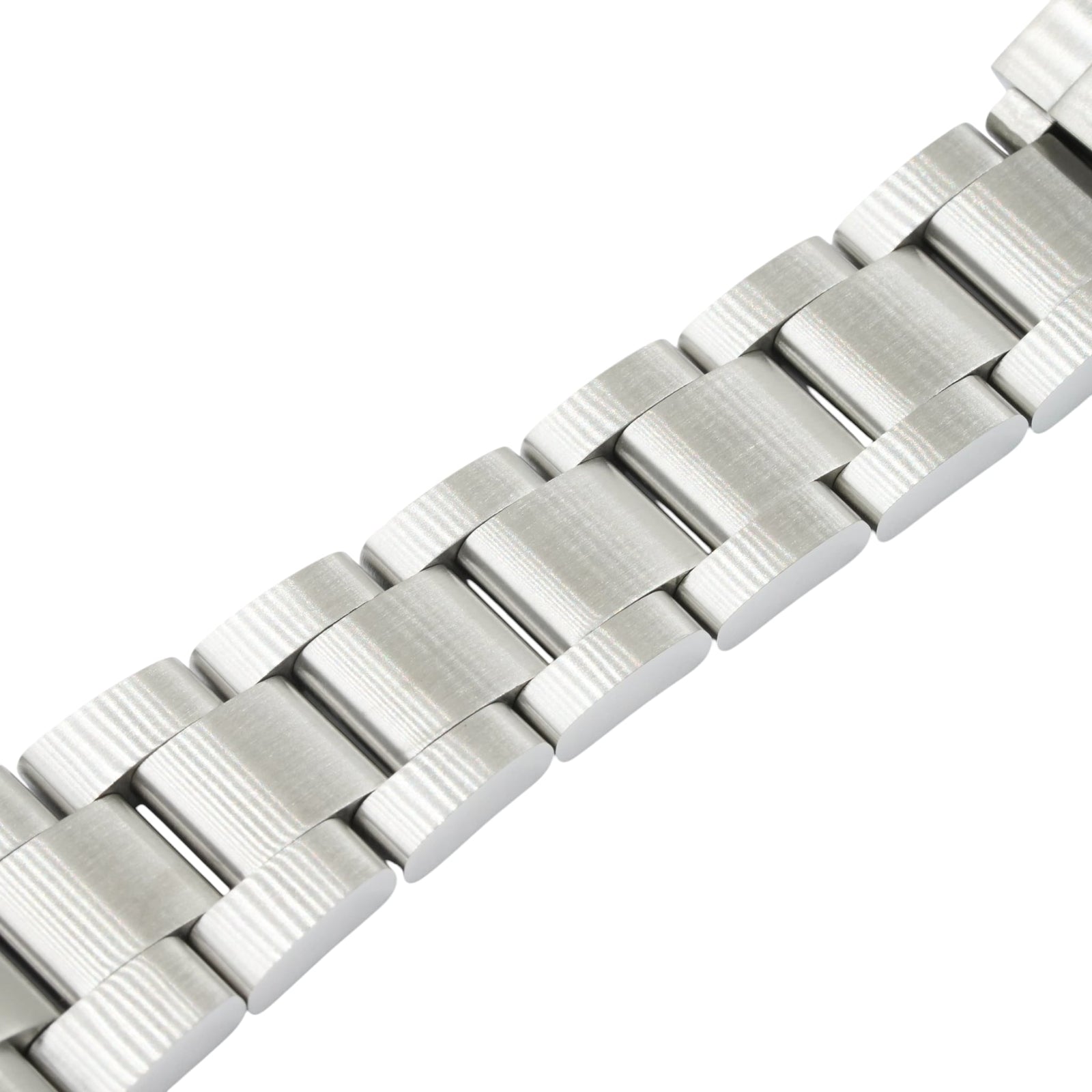 Oyster Bracelet 20/16mm Brushed — full-brushed 316L stainless steel Seiko mod bracelet by Lucius Atelier — view 5