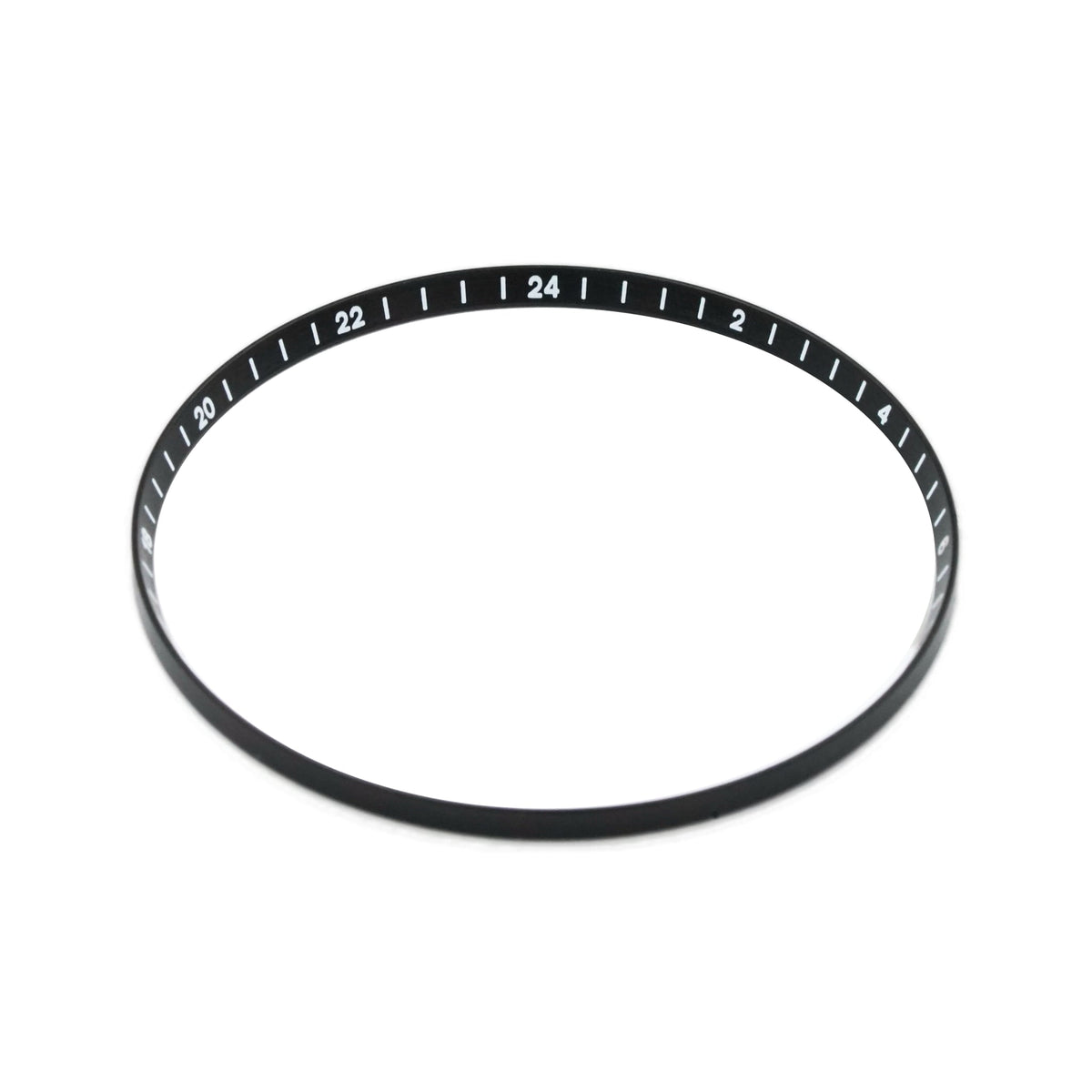 SKX013 Brushed Black Chapter Ring - GMT 24H Numerals — Ultra Thin
