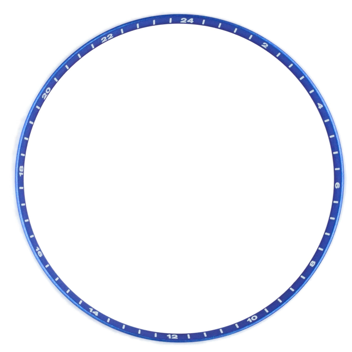 SKX013 Brushed Blue Chapter Ring - GMT 24H Numerals [ULTRA THIN EDITION]