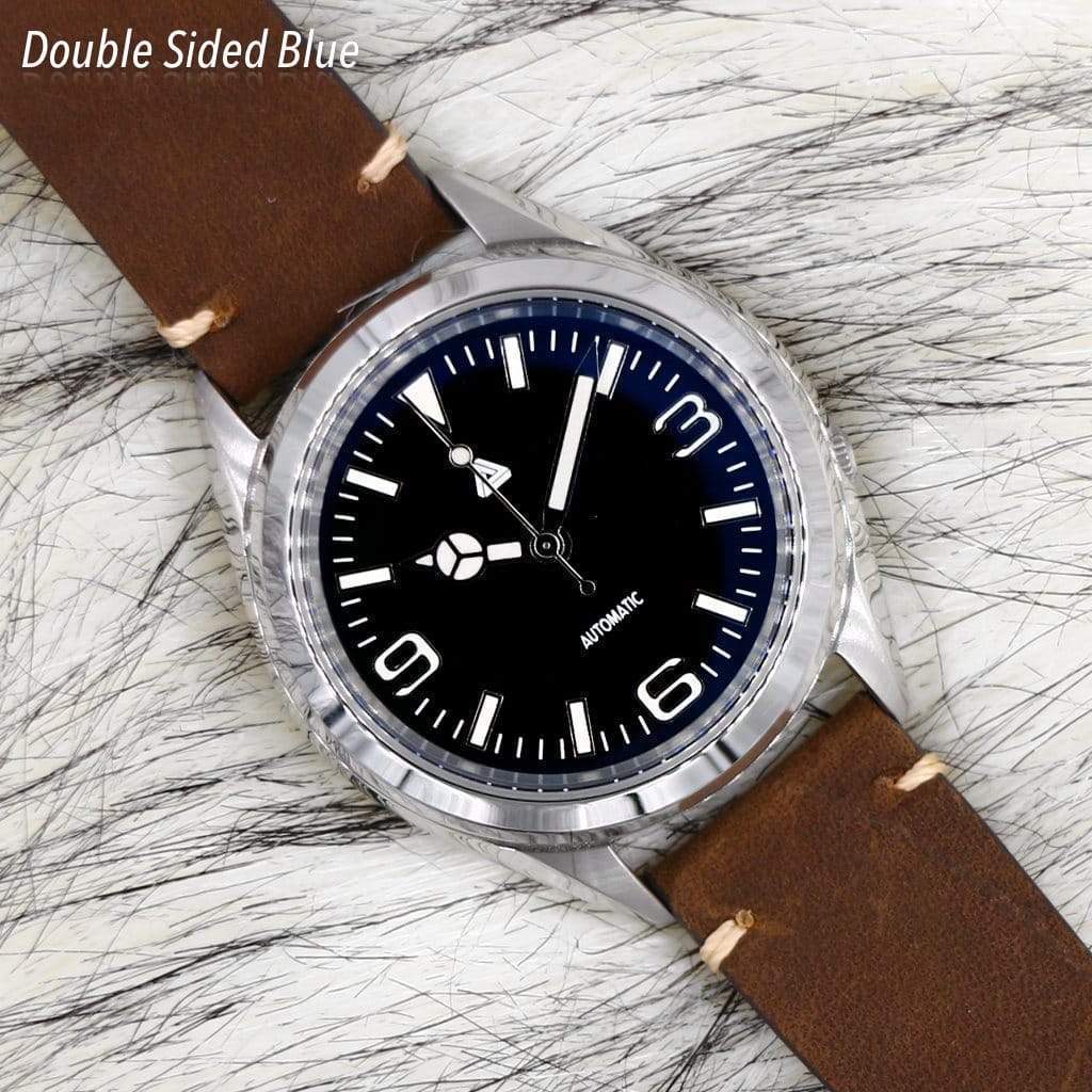 30mm Double Domed Sapphire Crystal - Double Sided - Blue - - - Lucius Atelier - Swiss Quality Seiko Watch Mod Parts
