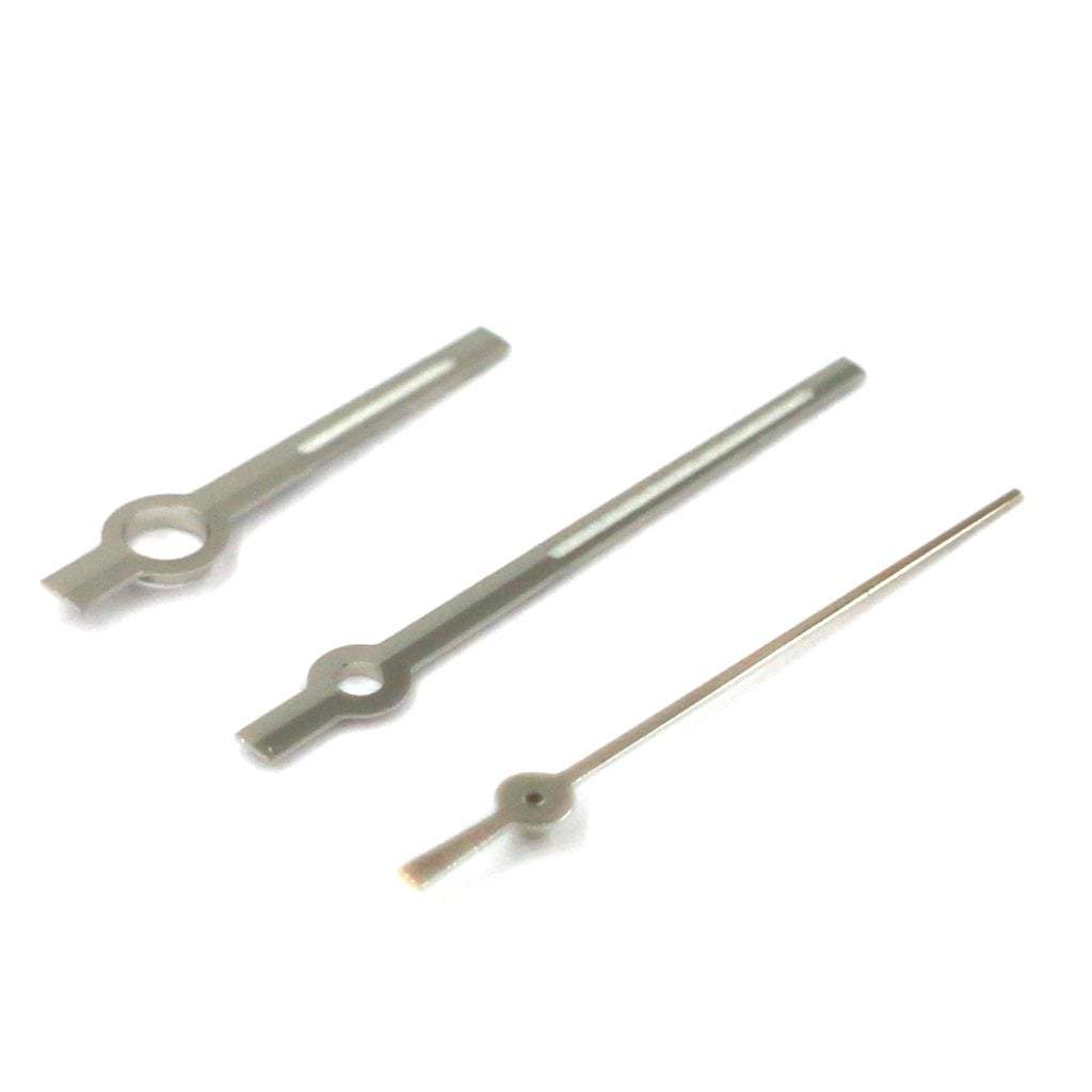 Baton Hands - Polished Silver - BGW9 Grade A - - - Lucius Atelier - Swiss Quality Seiko Watch Mod Parts