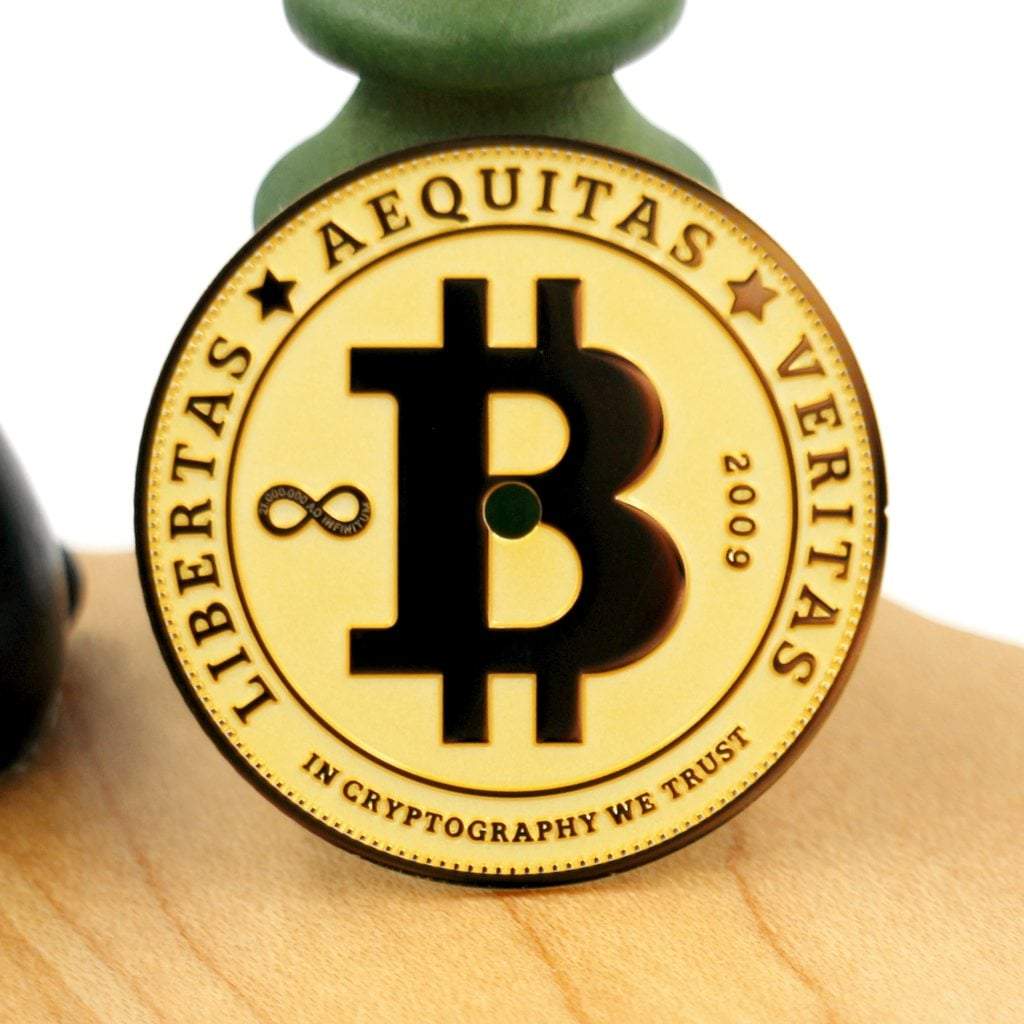 Bitcoin Dial - 24k Gold - - - - Lucius Atelier - Swiss Quality Seiko Watch Mod Parts