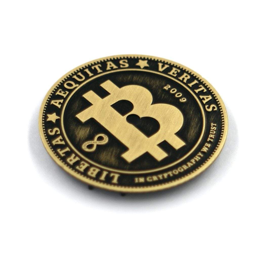 Bitcoin Dial - Vintage Gold - - - - Lucius Atelier - Swiss Quality Seiko Watch Mod Parts