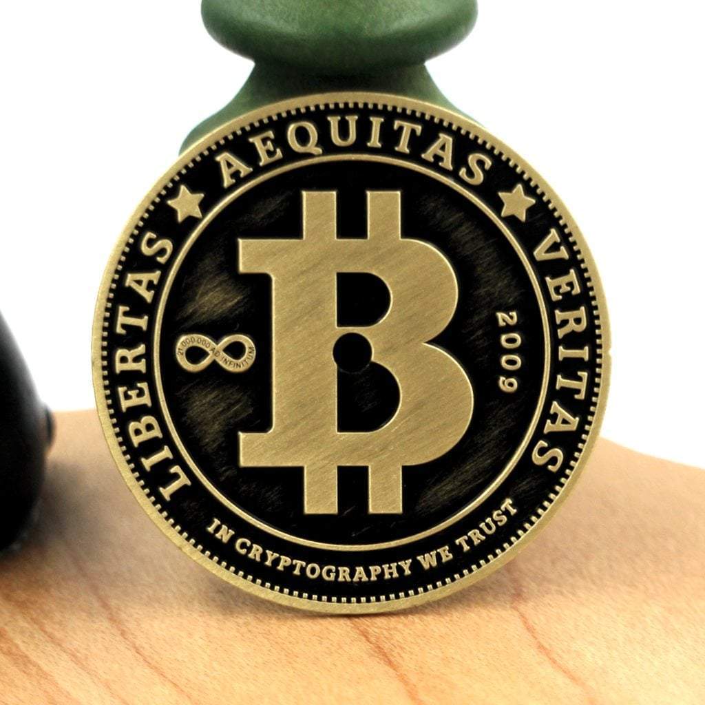 Bitcoin Dial - Vintage Gold - - - - Lucius Atelier - Swiss Quality Seiko Watch Mod Parts