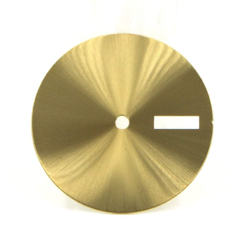 Blank Brass Dial - Sunburst brushed - Day Date - 1 - - Lucius Atelier - Swiss Quality Seiko Watch Mod Parts