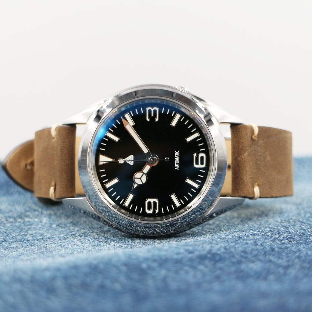 Brown Vintage Italian Calf Leather Watch Strap - 18mm - - - Lucius Atelier - Swiss Quality Seiko Watch Mod Parts