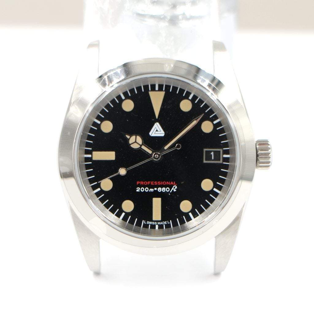 Explorer 39mm Vintage Sub Mod 004 - - - - Lucius Atelier - Swiss Quality Seiko Watch Mod Parts