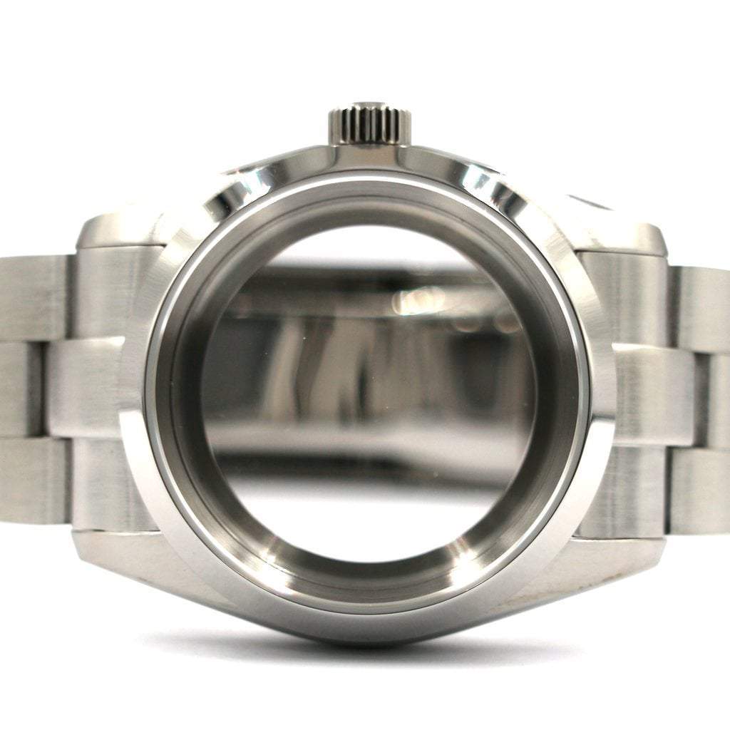 Explorer Watch Case - 36mm - Explorer Case - Brushed Oyster - NH [Solid] - Lucius Atelier - Swiss Quality Seiko Watch Mod Parts
