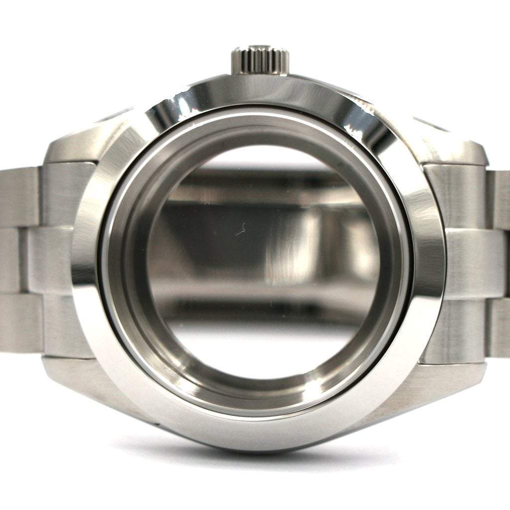 Explorer Watch Case - 39mm - Explorer Case - Brushed Oyster - NH [Solid] - Lucius Atelier - Swiss Quality Seiko Watch Mod Parts