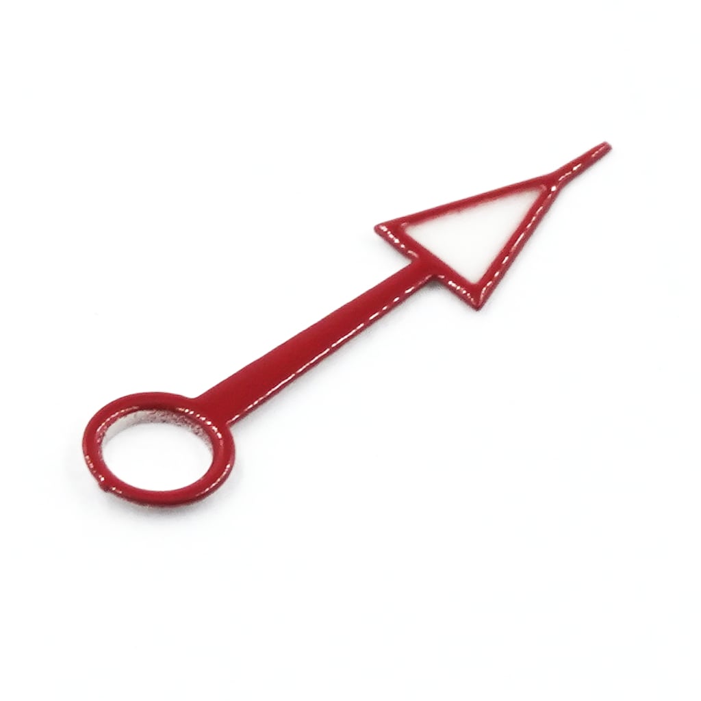 GMT Hands - Explorer [For NH34] - BGW9 Grade A - Silver - - Lucius Atelier - Swiss Quality Seiko Watch Mod Parts