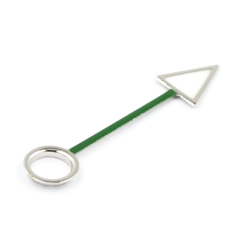 GMT Hands - Master Arrow [For NH34] - BGW9 Grade A - Green - - Lucius Atelier - Swiss Quality Seiko Watch Mod Parts