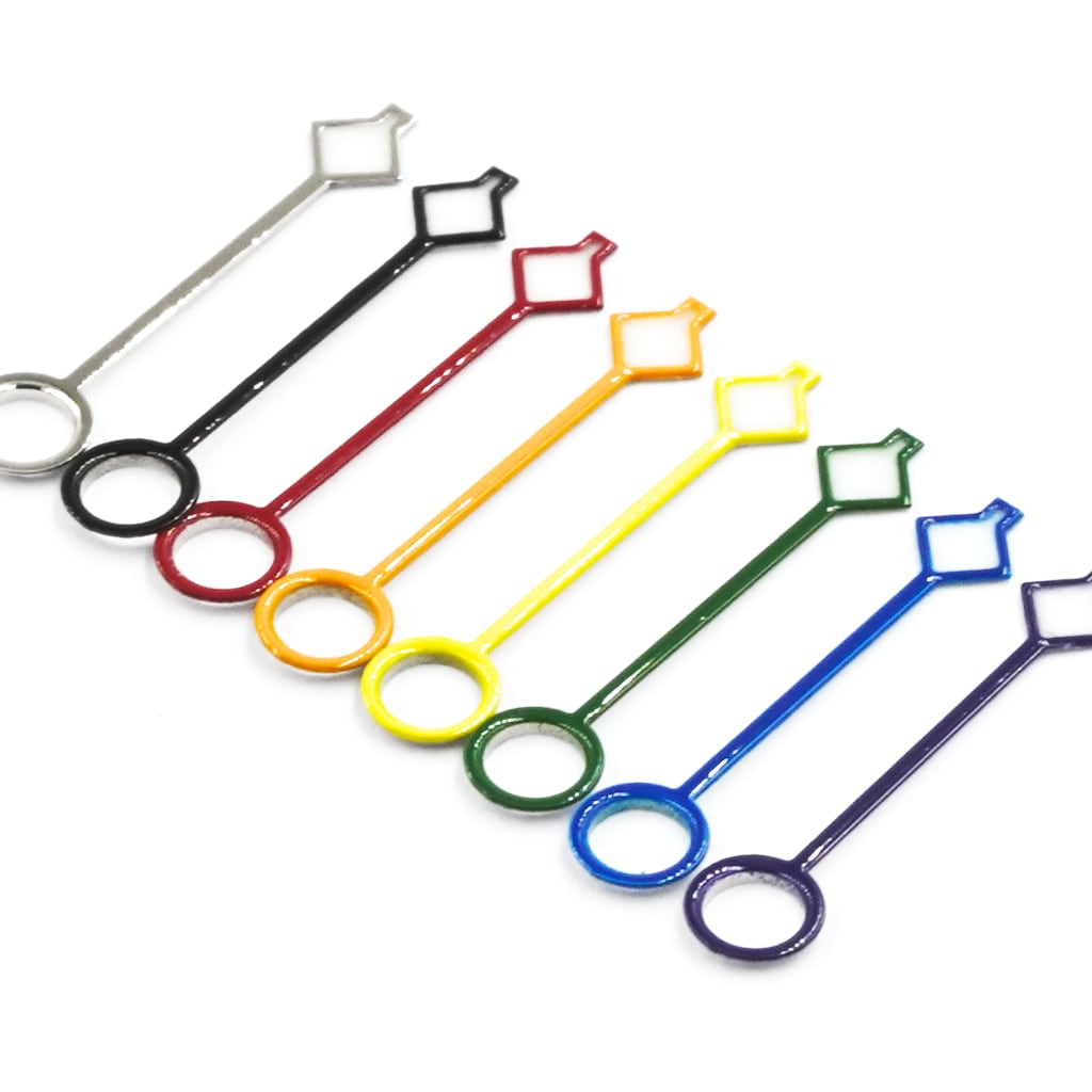 GMT Hands - Snowflake [For NH34] - BGW9 Grade A - Silver - - Lucius Atelier - Swiss Quality Seiko Watch Mod Parts