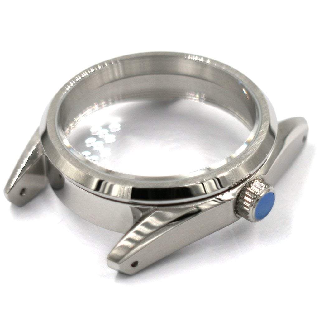 GS Watch Case - 36mm - GS Case - Brushed Oyster - NH [Solid] - Lucius Atelier - Swiss Quality Seiko Watch Mod Parts